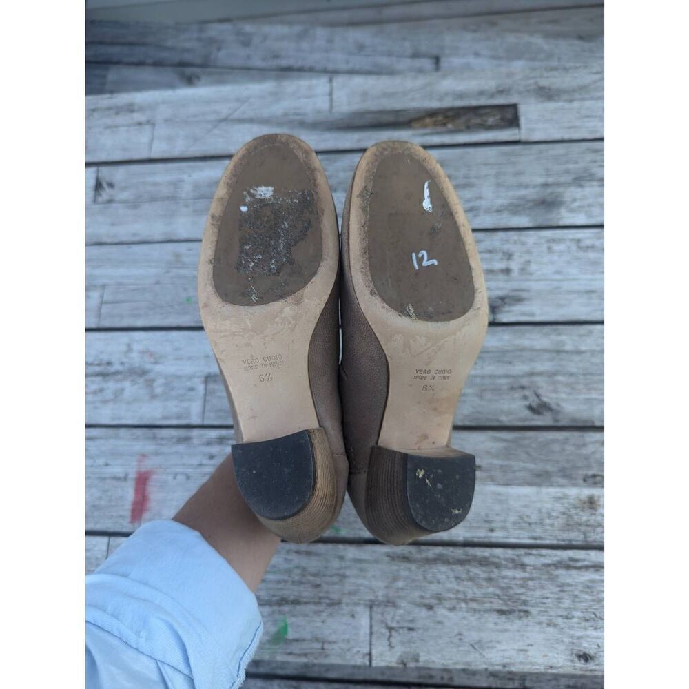 Aquatalia‎ Freida Cutout Booties women's size 6.5 Mushroom Leather Weatherproof - Picture 9 of 10